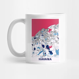 Havana - Cuba MilkTea City Map Mug